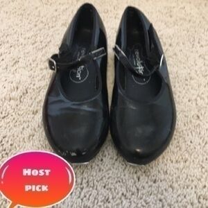 Girls size 2AD black tap shoes